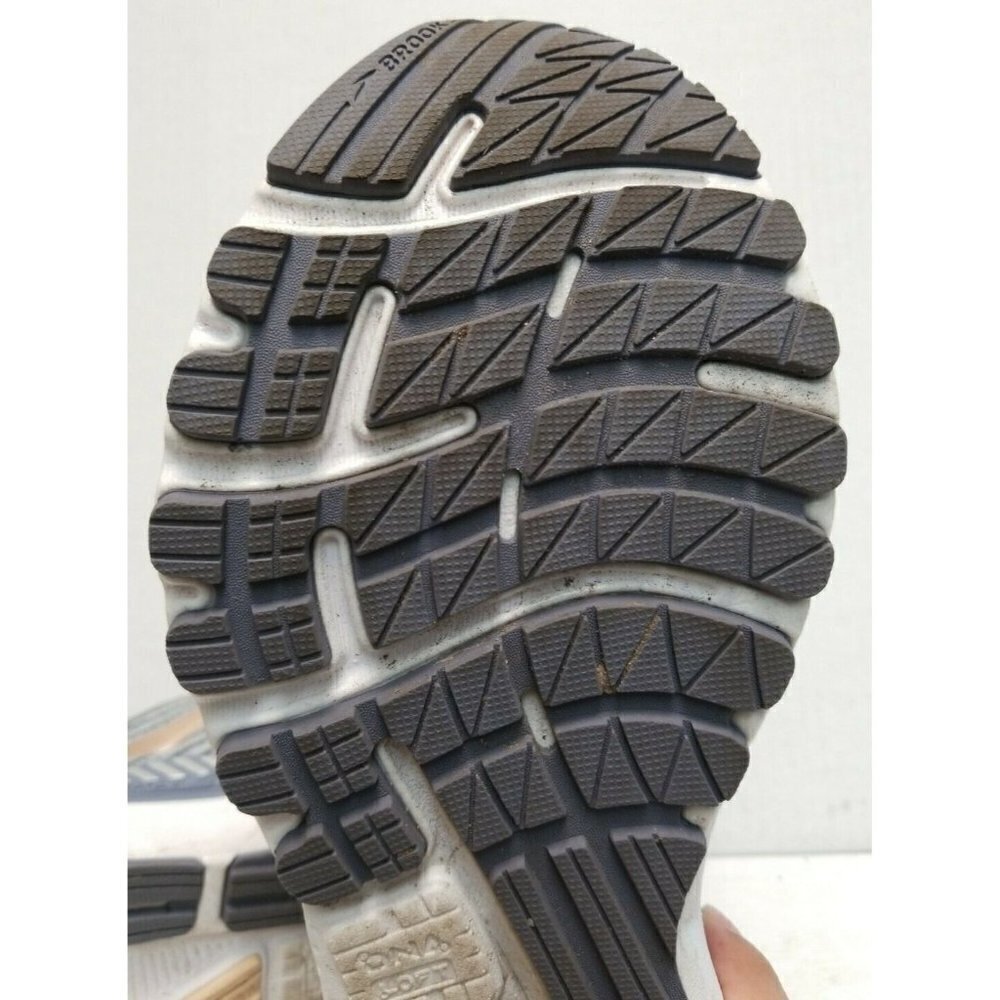 BROOKS WOMEN'S ADRENALINE GTS 20 GREY/PALE PEACH/WHITE 1202961B073 SIZE 10.5 US - Picture 7 of 9